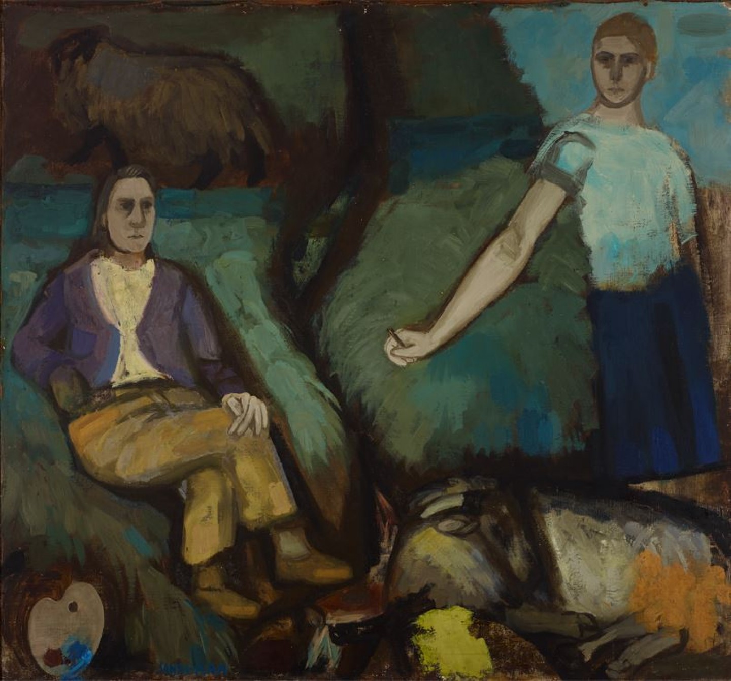 Two Painters in a Landscape (Margot & Joan)