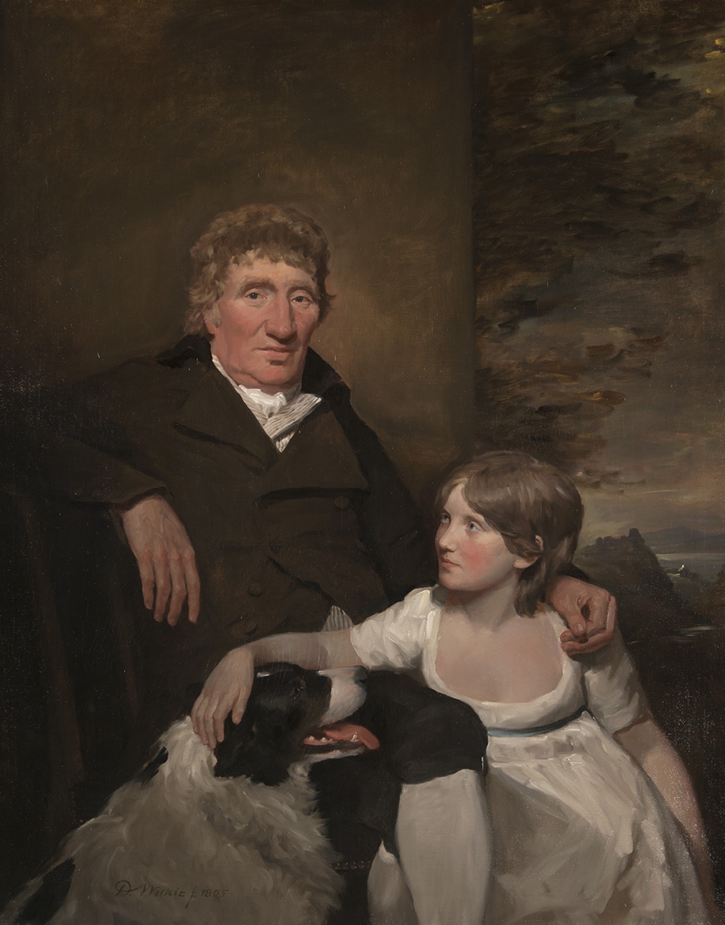 Portrait of James Morison of Naughton with his Grand-daughter