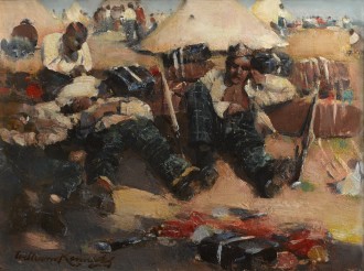 In Camp, c. 1892